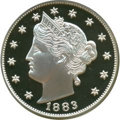 2 oz Silver America`s Legendary Coins - 1883 Liberty V Nickel