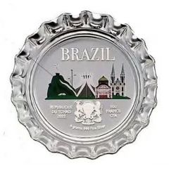 500 Francs CFA Brazil Bottle Cap