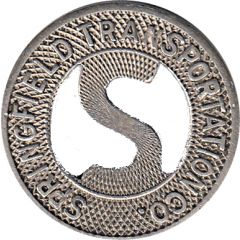1 Fare - Springfield Transportation Co. Springfield, Illinois