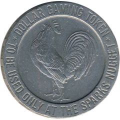 1 Dollar Gaming Token - John Ascuaga`s Nugget Casino Sparks, Nevada