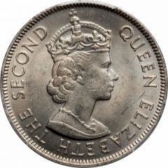 100 Mils - Elizabeth II 1st portrait