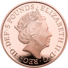 5 Pounds - Elizabeth II British Red Cross, Gold Proof