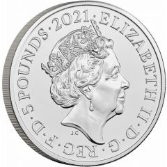 5 Pounds - Elizabeth II 5th portrait, Remembrance Day 2021