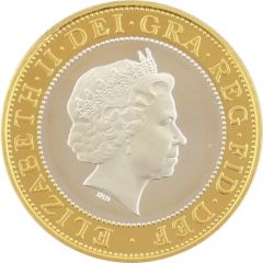 2 Pounds - Elizabeth II Isambard K. Brunel, Silver Piedfort