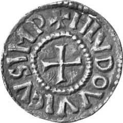 Denier - Louis I Trier mint