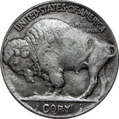 5 Cents `Buffalo` - Skeleton Soldier Hobo