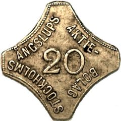 20 Öre - Stockholms Ångslups Aktiebolag Eric Gumaelius