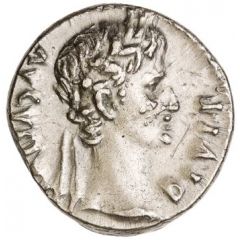 Denarius - Augustus and Gaius Caesar C CAES AVGVS F