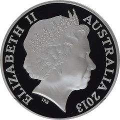 1 Dollar - Elizabeth II 4th Portrait - Black Caviar - Silver Proof