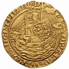 1/2 Noble - Edward III Post-Treaty period, London mint