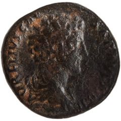 Sestertius - Marcus Aurelius TR POT VI COS II S C, Minerva and Victory