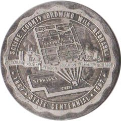 Souvenir Dollar - Nebraska Centennial Saline County