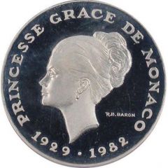 10 Francs - Rainier III Princess Grace, Piedfort