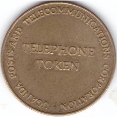 50 Shillings Telephone Token - Uganda Posts