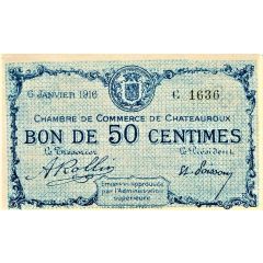 50 Centimes - Chambre de Commerce de Châteauroux 36
