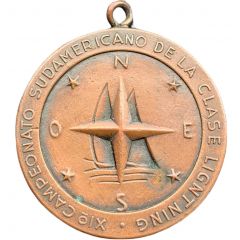 Regatta racing award medal - South American Lightning Class Championship