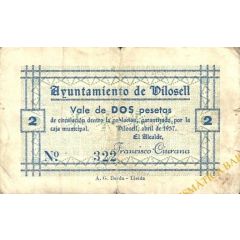 2 Pesetas El Vilosell