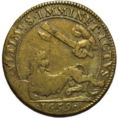 Jeton - Louis XIV - 'Vltimvs Imminet Ictvs'