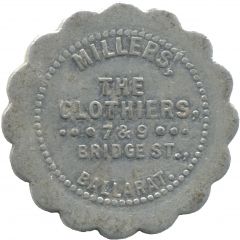 Token - Discount Check Millers` The Clothiers