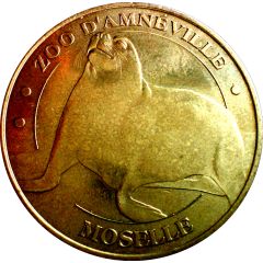 Monnaie de Paris Tourist Token - Moselle Zoo d`Amnéville - L`otarie Watson