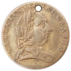 Spade Half Guinea Gaming Token - George III Charles Peverelle, Birmingham