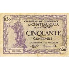 50 Centimes - Chambre de Commerce de Châteauroux 36