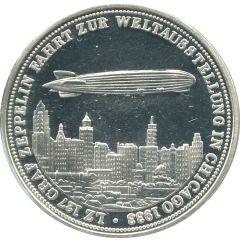 Medal - Zeppelin in Chicago world`s fair