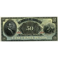50 Pesos El Banco de Hidalgo