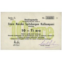 10 Øre Great Norwegian Spitsbergen Coal Company
