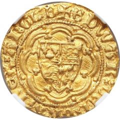 1/4 Noble - Edward III Transitional treaty period, London mint