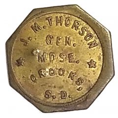 10 Cents - J. M. Thorson Crooks, South Dakota