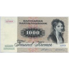 1000 Kroner `Egern` Painting and Animal