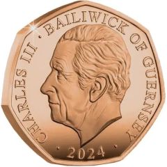 50 Pounds - Charles III Royal Mews - Gold State Coach, Gold Proof