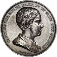 Medal - First visit of Prince Karl Ludwig Eugène in Scania