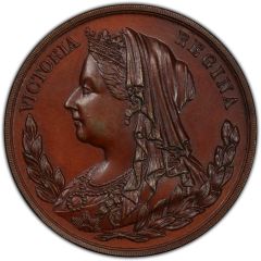 Medal - Victoria Diamond Jubilee; A. Miesch, bronze, 32mm