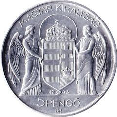 5 Pengő - Miklós Horthy Birthday