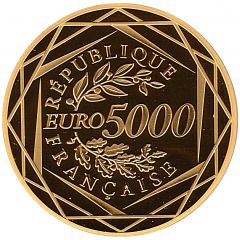 5000 Euros Rooster, 1st type