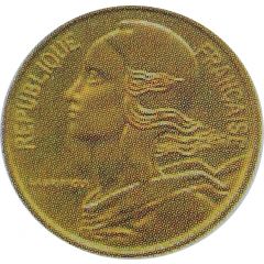 5 centimes Marianne Essai en or