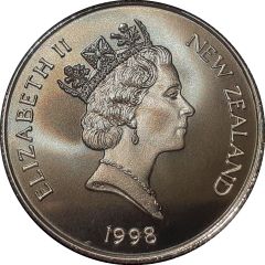 5 Dollars - Elizabeth II 3rd Portrait, Wheat Sheaf