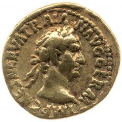 Quinarius Aureus - Trajan PONT MAX TR POT COS II, Victory