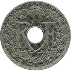 5 centimes Lindauer Essai en cupronickel, en relief