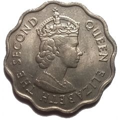 10 Cents - Elizabeth II 1st portrait