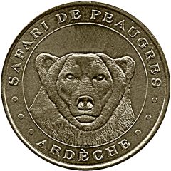 Monnaie de Paris Tourist Token - Ardèche Safari de Peaugres