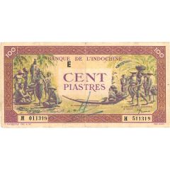 100 Piastres Violet frame