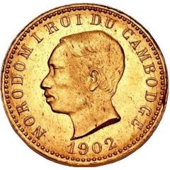 1 Souvenir Franc - Norodom I Pattern