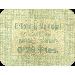 0.25 Pesetas Benigánim