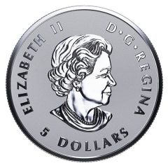 5 Dollars - Elizabeth II Maple Leaf Tribute, 1oz
