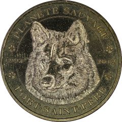 Monnaie de Paris Tourist Token - Port-Saint-Père Planète Sauvage - Le loup