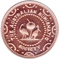 Medal - Queensland Sesquicentenary Australian Numismatic Society
