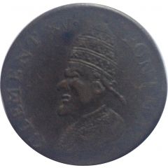 1/2 Penny Clement XV Pont Max - Hinc Nostrae Crevere Rosae